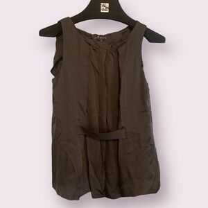 Theory Black Viscose Sleeveless Top